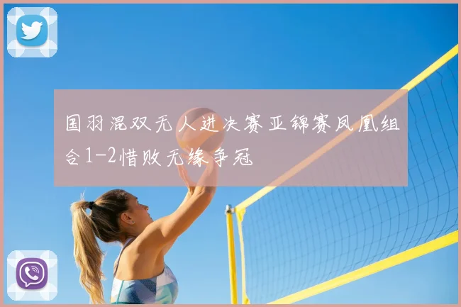 国羽混双无人进决赛亚锦赛凤凰组合1-2惜败无缘争冠